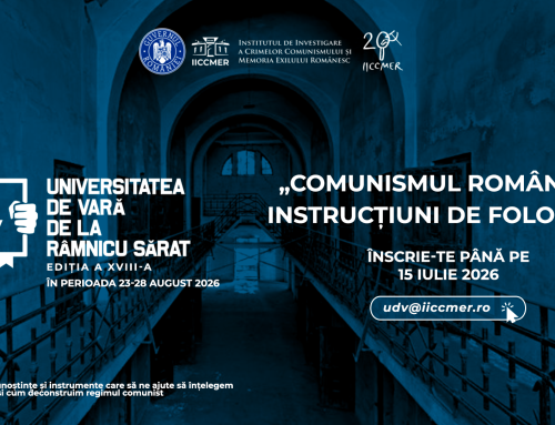 Institutul de Investigare a Crimelor Comunismului și Memoria Exilului Românesc (IICCMER) anunță prelungirea înscrierilor pentru cea de-a XVIII-a ediție a Universității de Vară de la Râmnicu Sărat, cu tema „Comunismul românesc. Instrucțiuni de folosire”, care va avea loc în perioada 23-28 august 2026, la Râmnicu Sărat.   